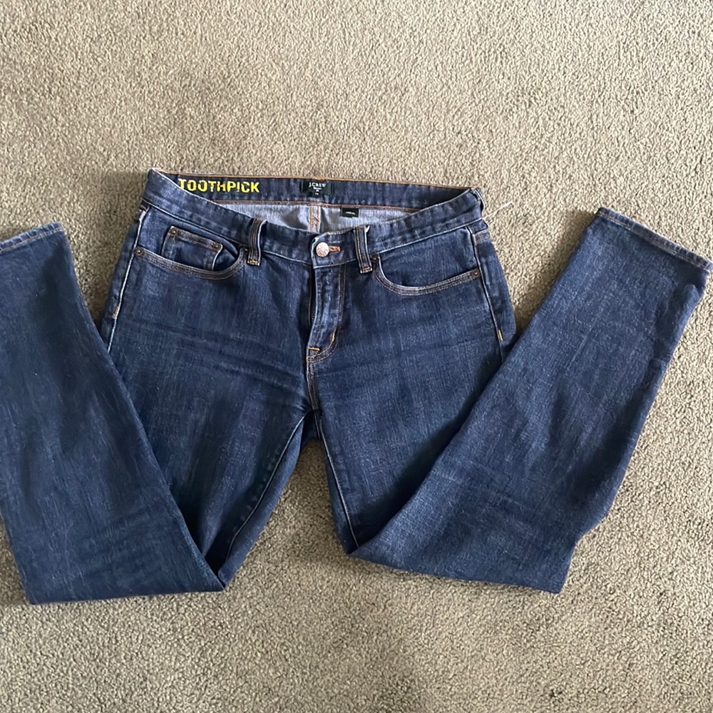 J Crew Toothpick Jeans Size 2